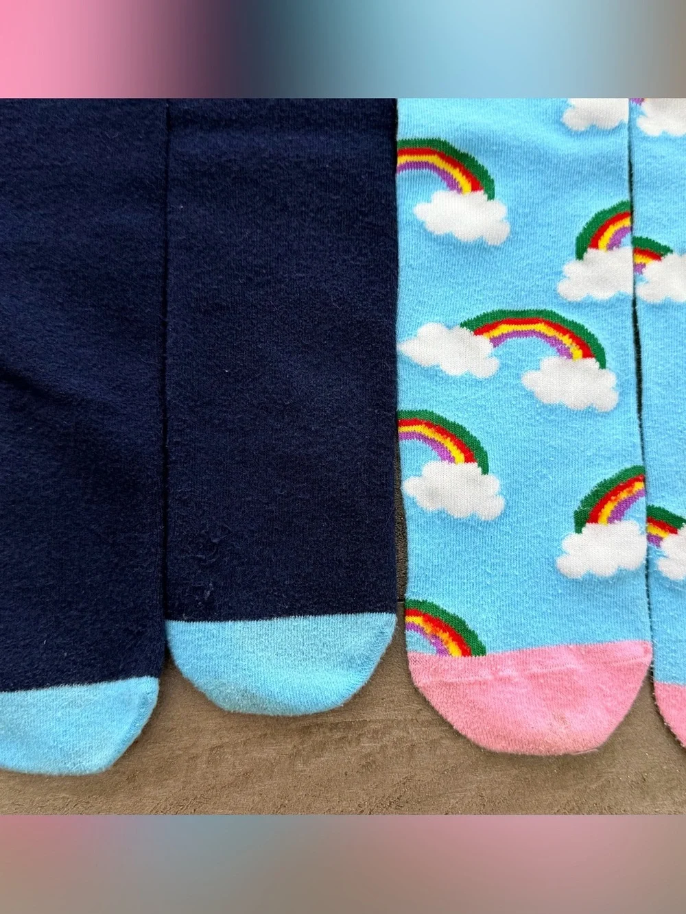 Colorful Unicorn & Rainbow Knee-High Socks (5 sets)